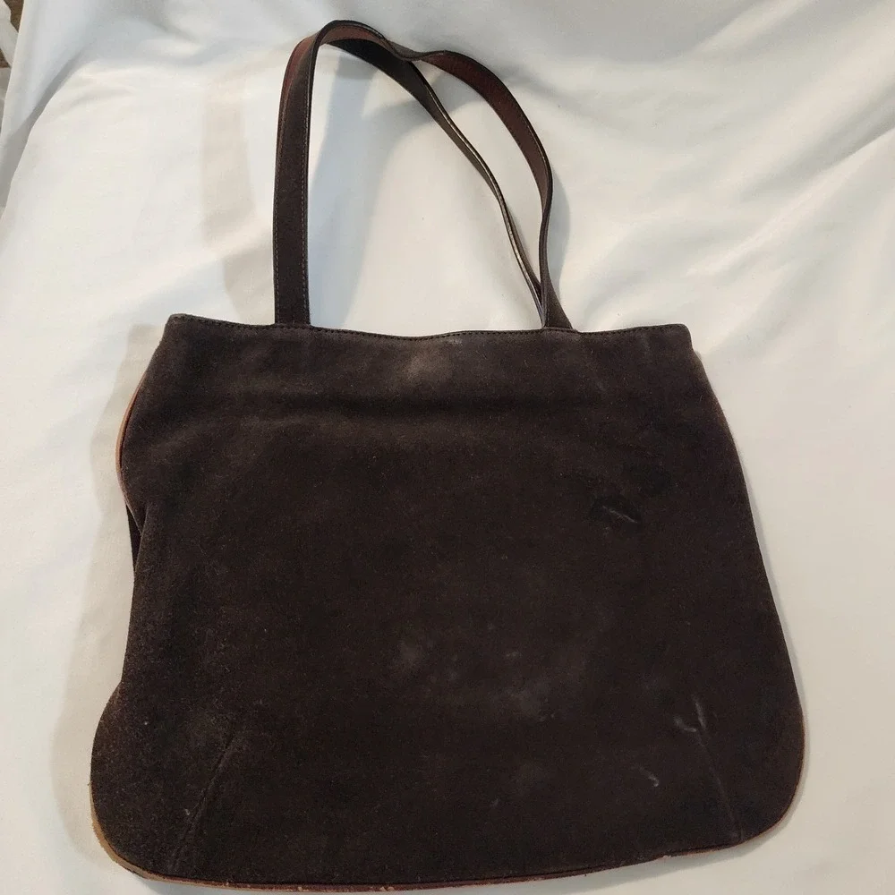 Vintage Polo Jeans Co Ralph Lauren Purse Small Brown Suede